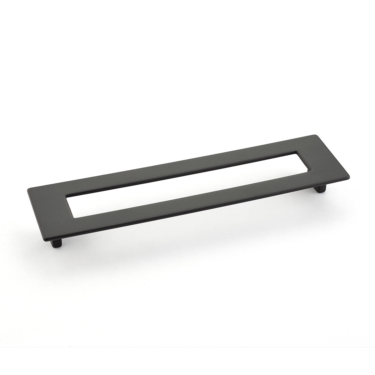 Finestrino Flat Rectangle Pull by Schaub - Matte Black - New York Hardware