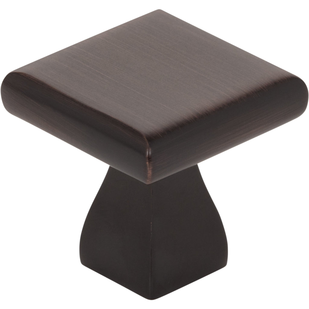 Square Hadly Cabinet Knob by Elements - Brushed Oil Rubbed Bronze