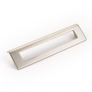 Finestrino Angled Rectangle Pull by Schaub - Satin Nickel - New York Hardware