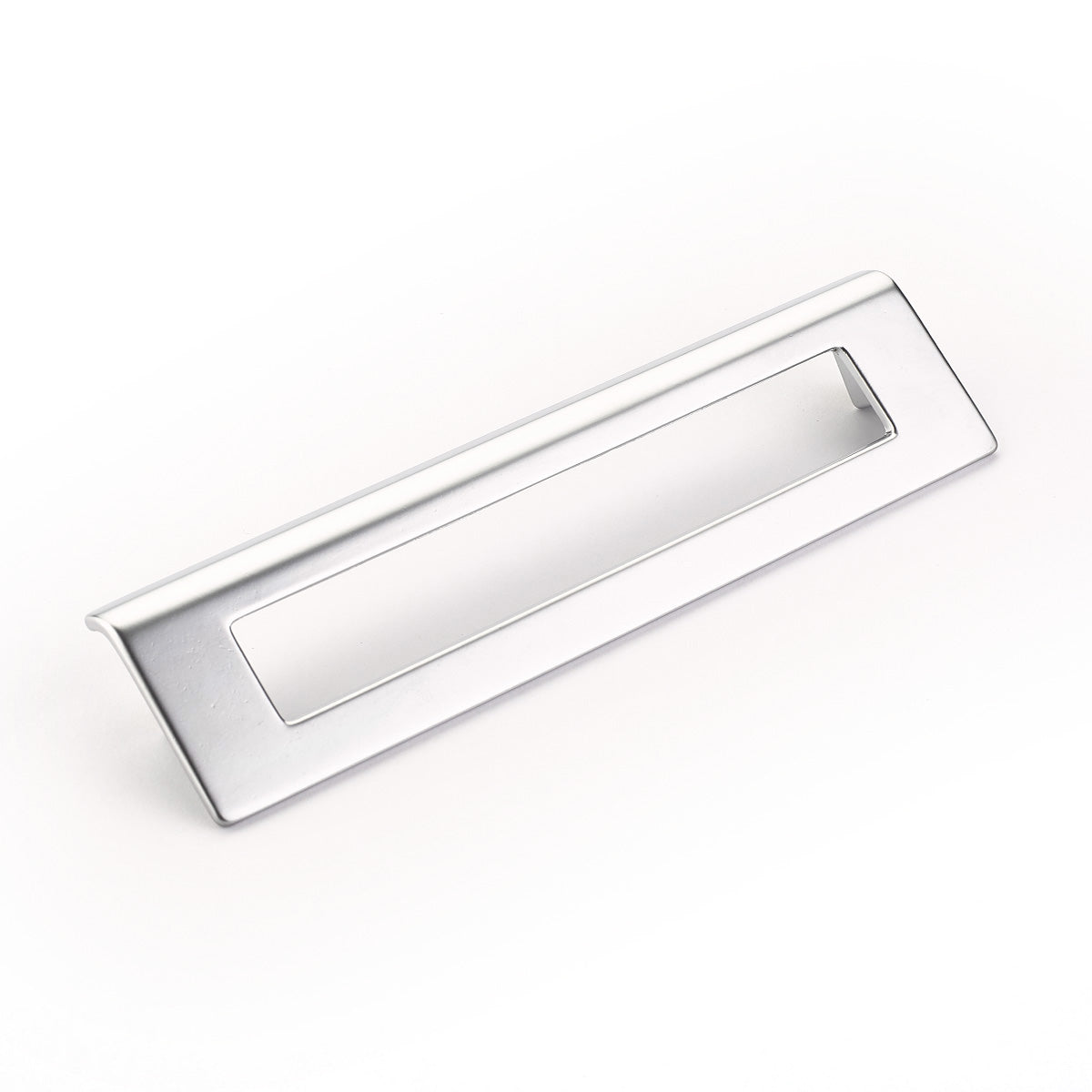 Finestrino Angled Rectangle Pull by Schaub - Matte Chrome - New York Hardware