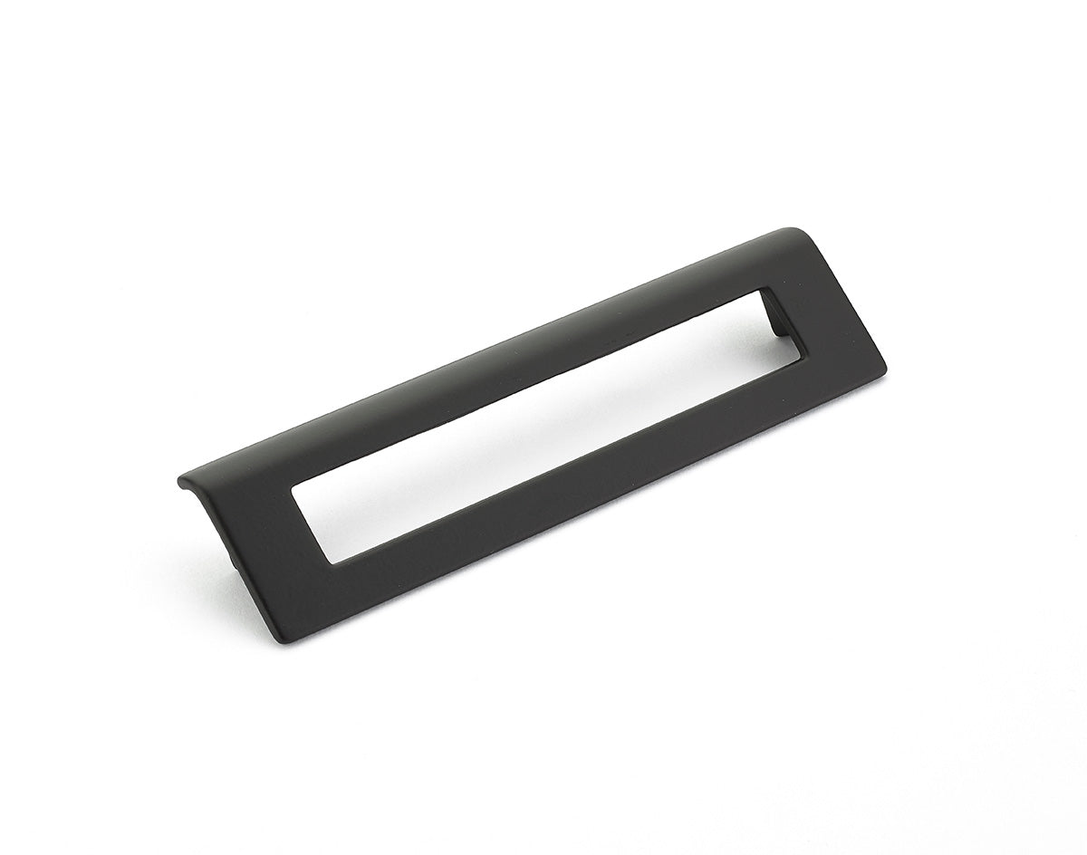Finestrino Angled Rectangle Pull by Schaub - Matte Black - New York Hardware
