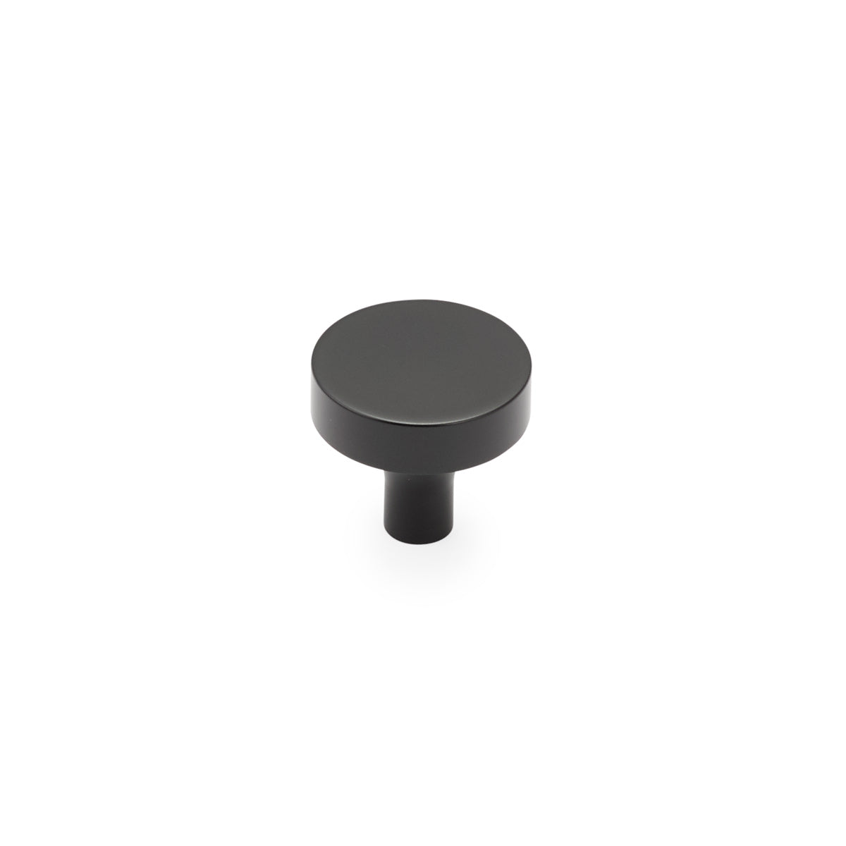 Haniburton Round Knob by Schaub - Matte Black - New York Hardware