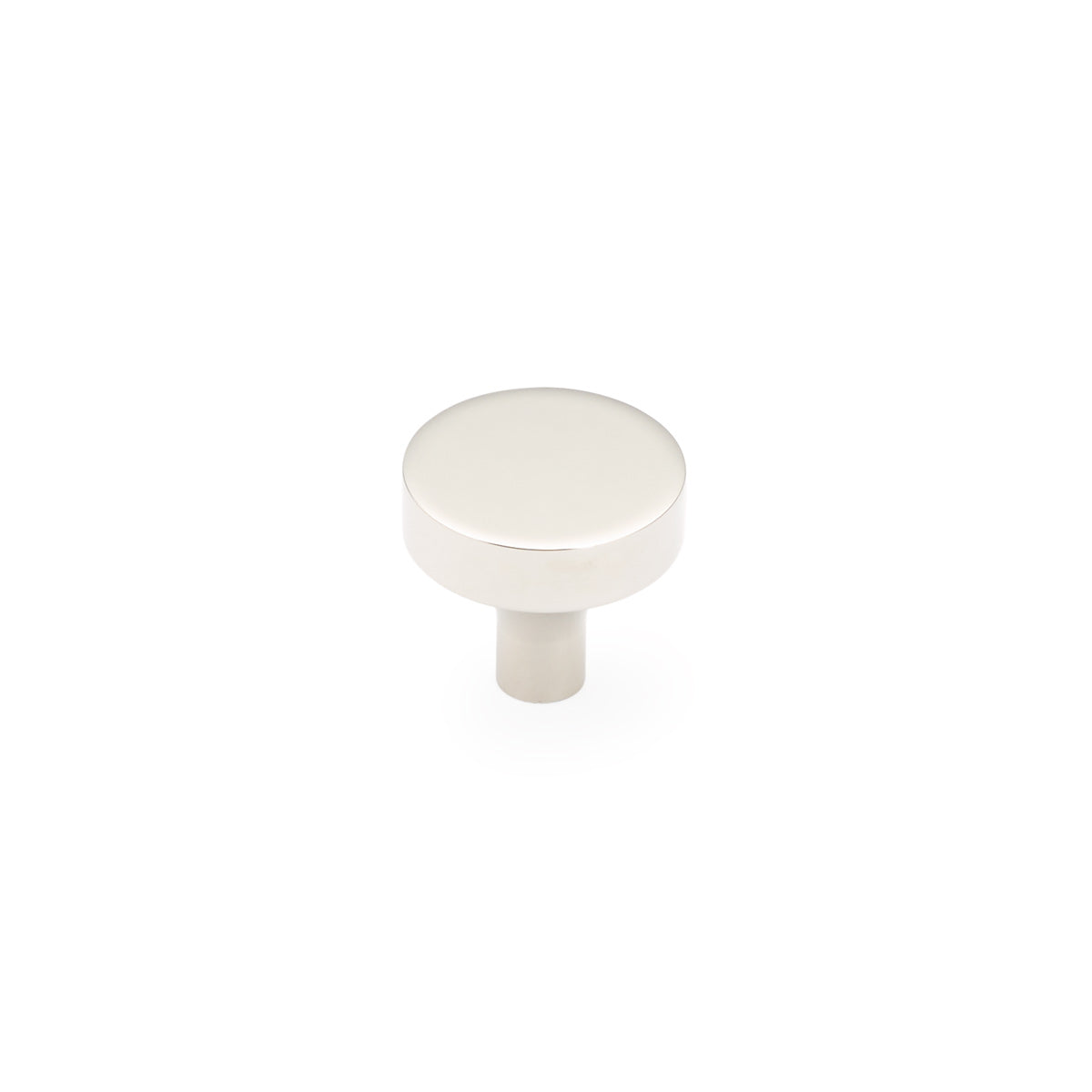 Haniburton Round Knob by Schaub - Polished Nickel - New York Hardware