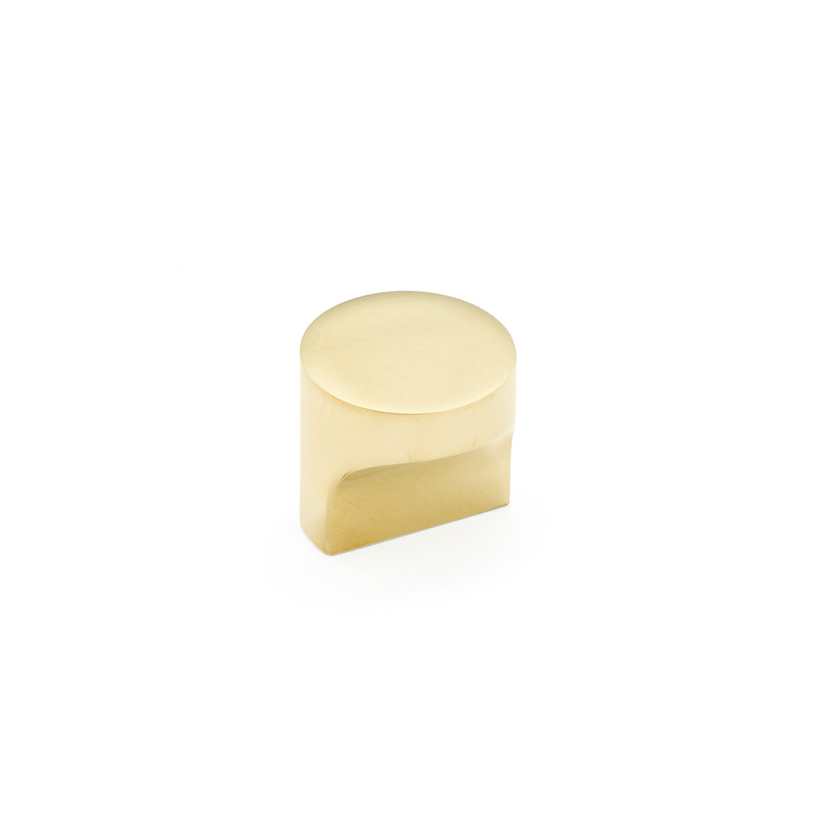 Haniburton Round T Knob by Schaub - Unlacquered Brass - New York Hardware