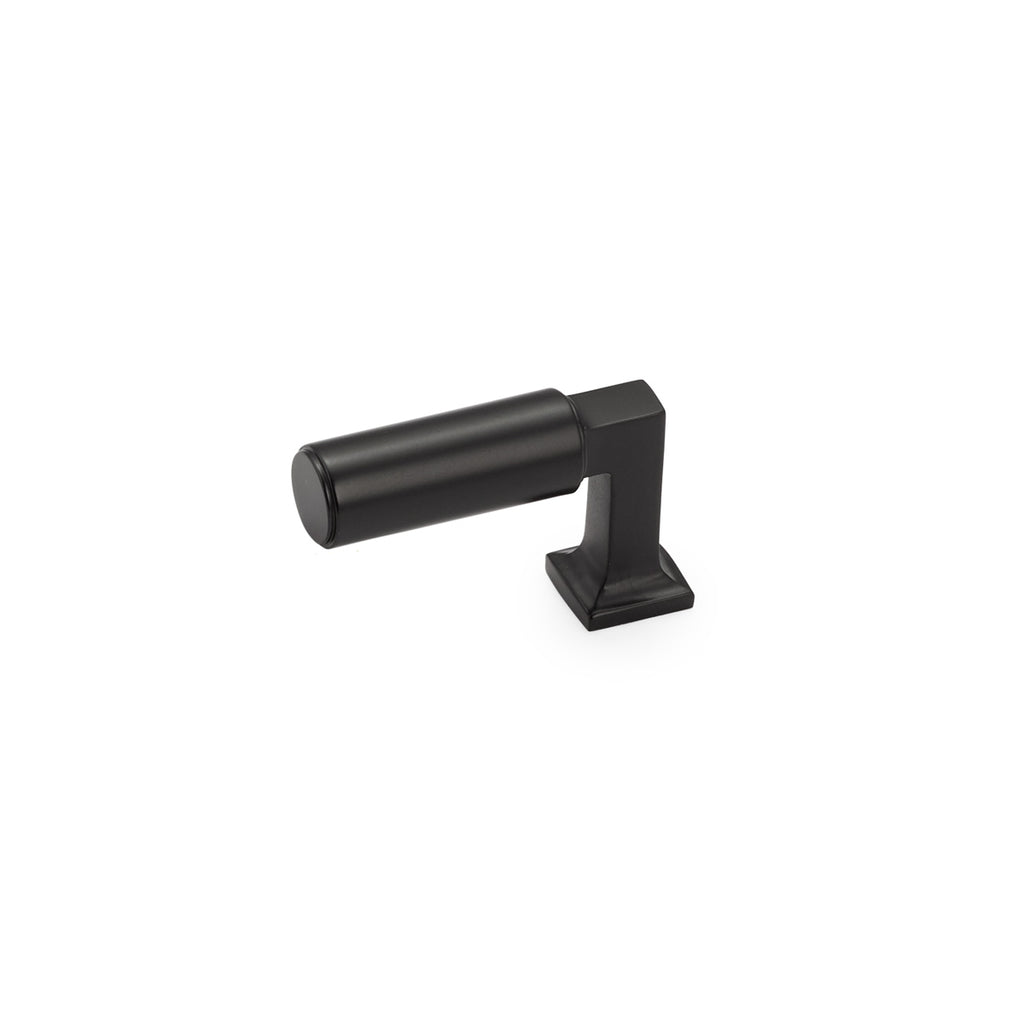 Haniburton Finger Pull by Schaub - Matte Black - New York Hardware