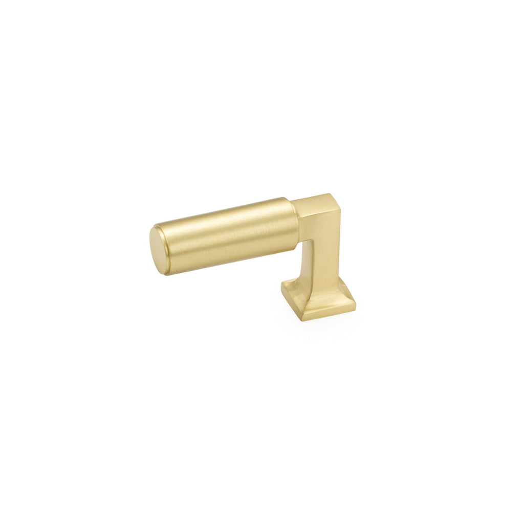 Haniburton Finger Pull by Schaub - Satin Brass - New York Hardware