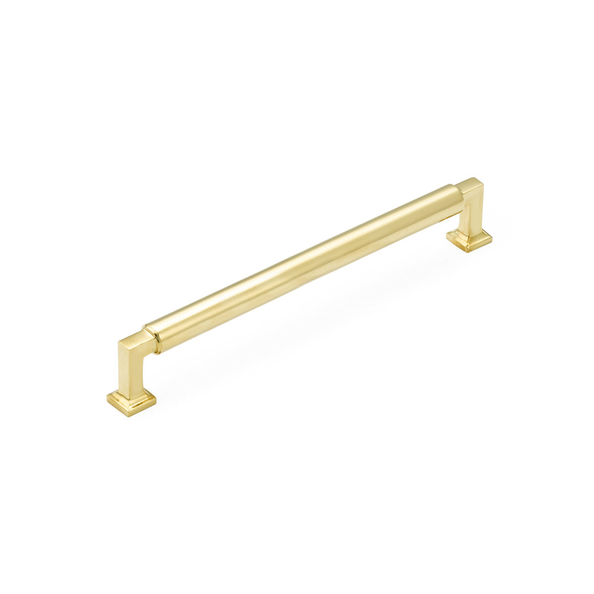 Haniburton Pull by Schaub - Unlacquered Brass - New York Hardware
