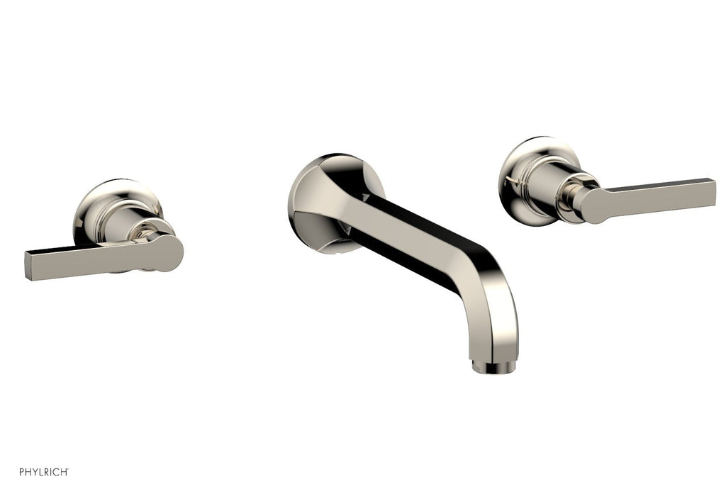HEX MODERN Wall Lavatory Set   Lever Handles by Phylrich - Polished Chrome