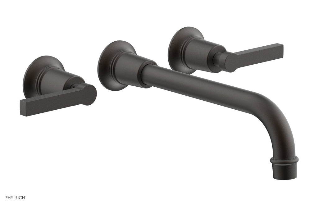 HEX MODERN Wall Lavatory Set 10" Spout   Lever Handles by Phylrich - Oil Rubbed Bronze