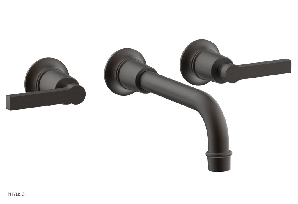 HEX MODERN Wall Lavatory Set with Lever Handles by Phylrich - Oil Rubbed Bronze