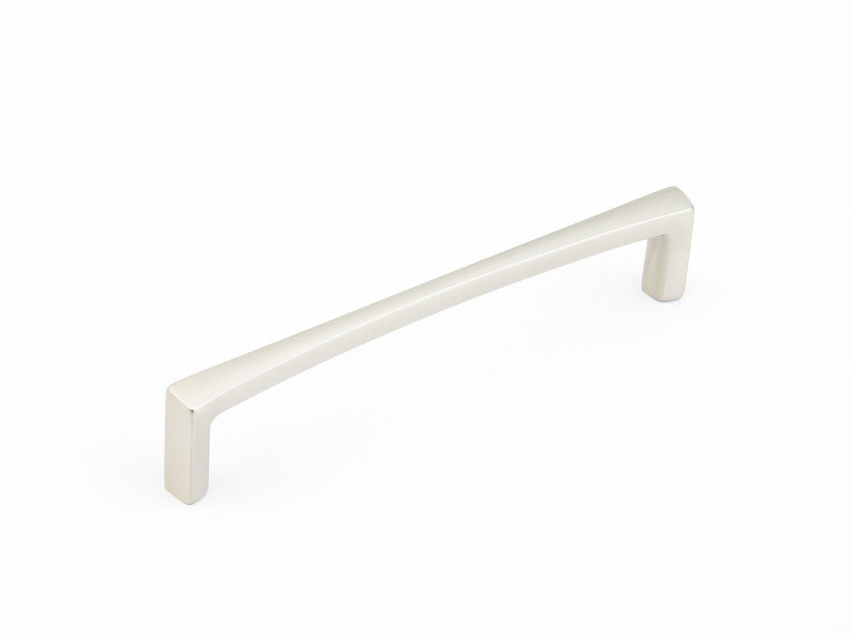 Italian Contemporary Squared Pull by Schaub - Satin Nickel - New York Hardware