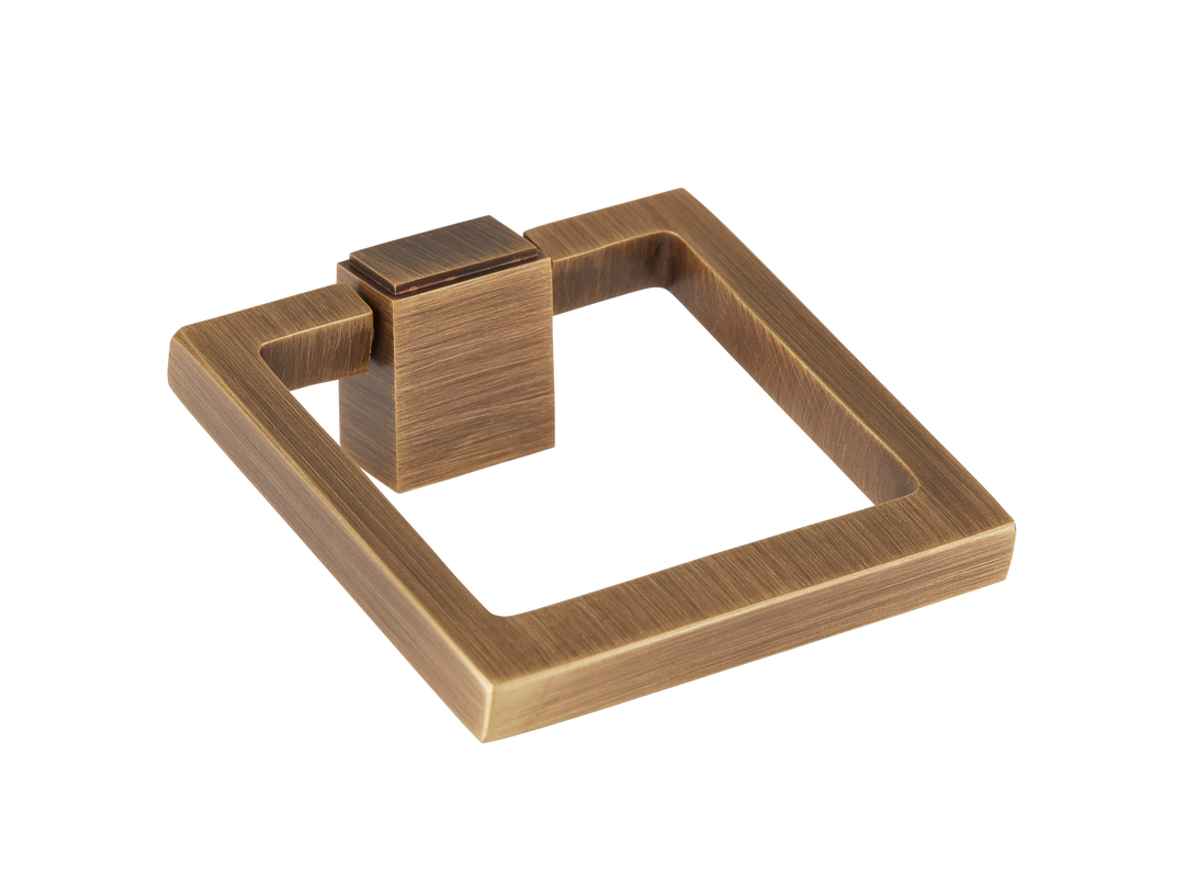 Quadrille Cabinet Ring Pull by Armac Martin - 50mm - Satin Nickel Plate