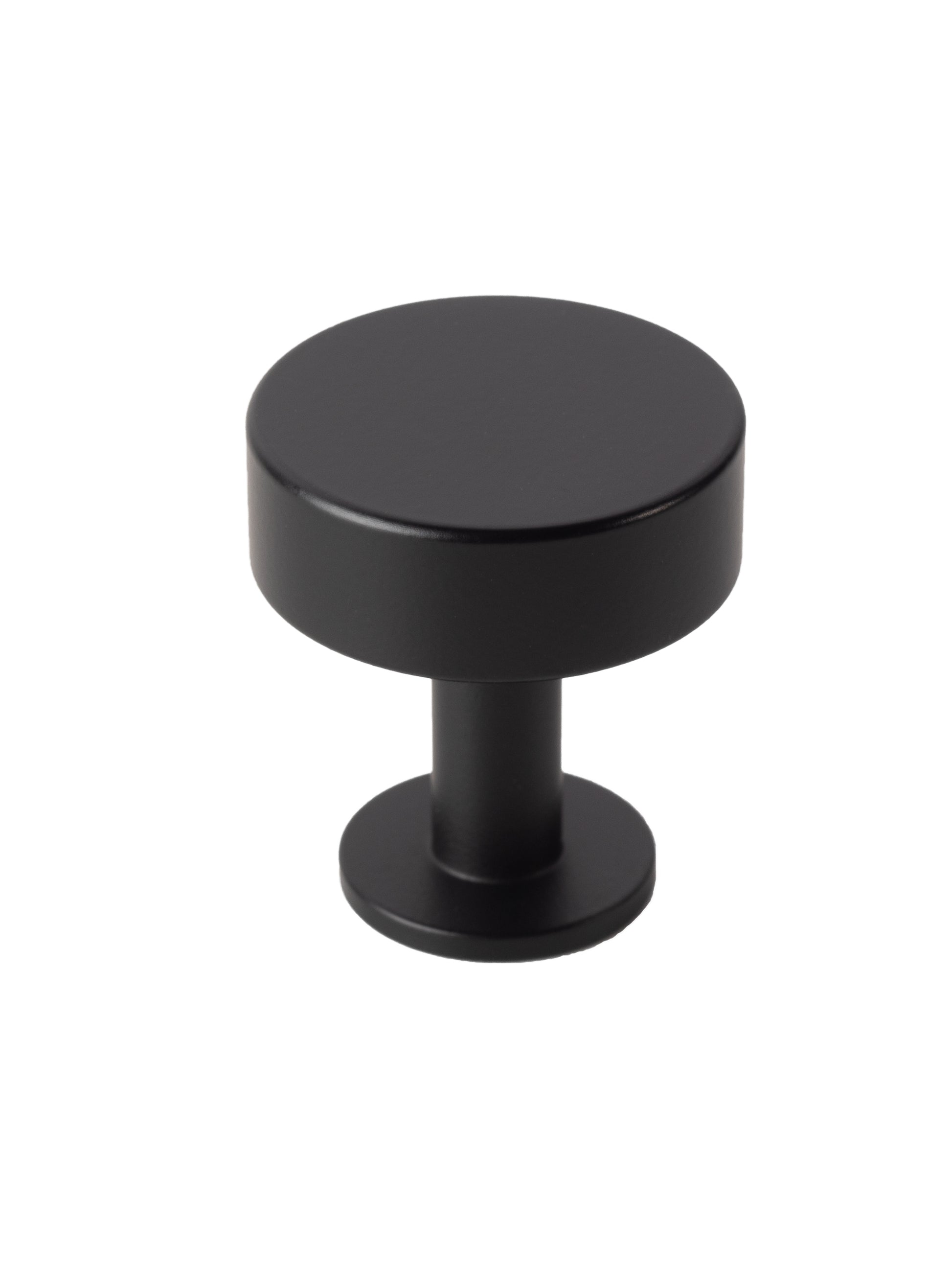 Disc Knob by Lew's Hardware - 1-1/4" - Matte Black - New York Hardware