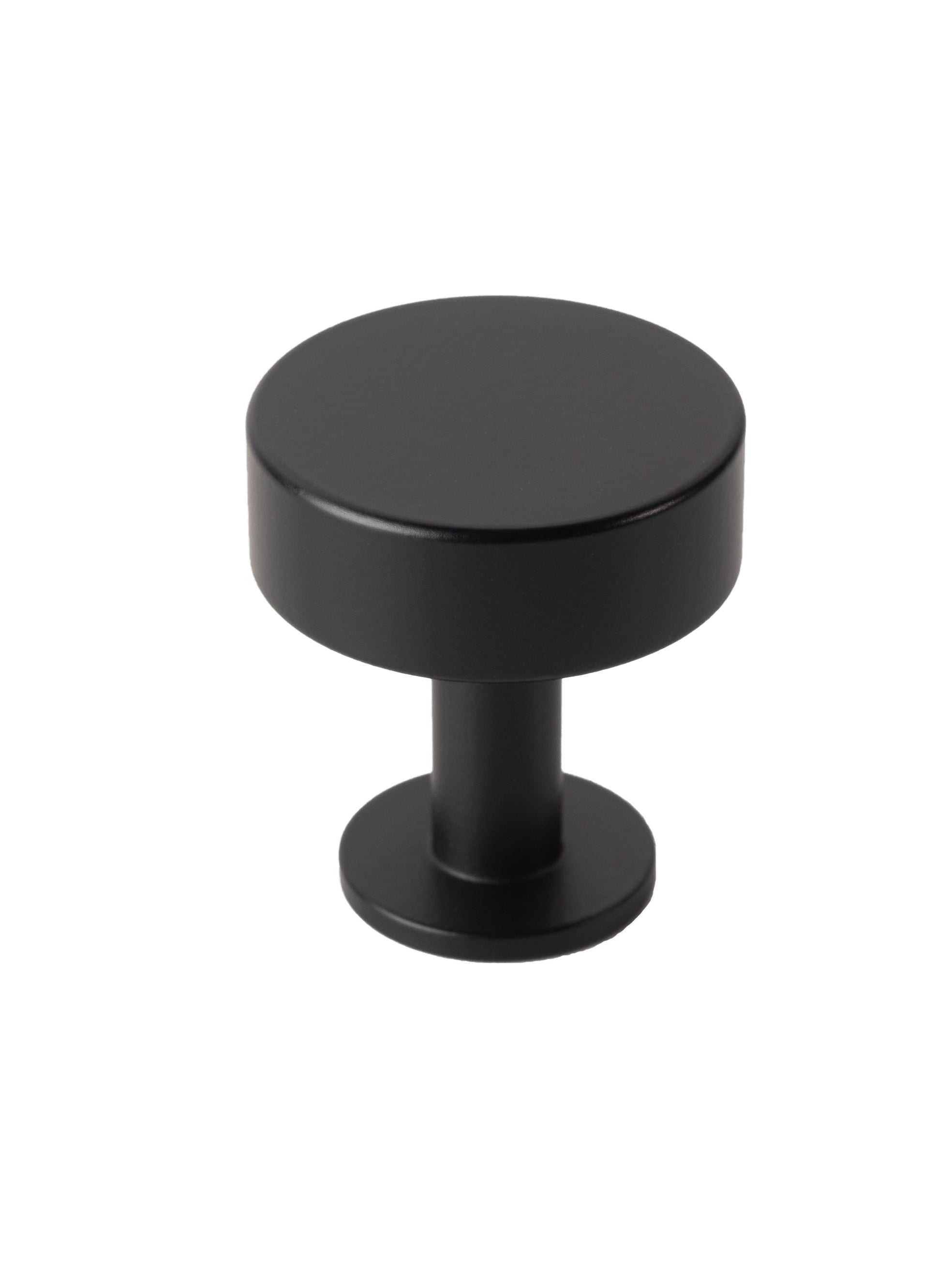 Disc Knob by Lew's Hardware - 1-1/4" - Matte Black - New York Hardware