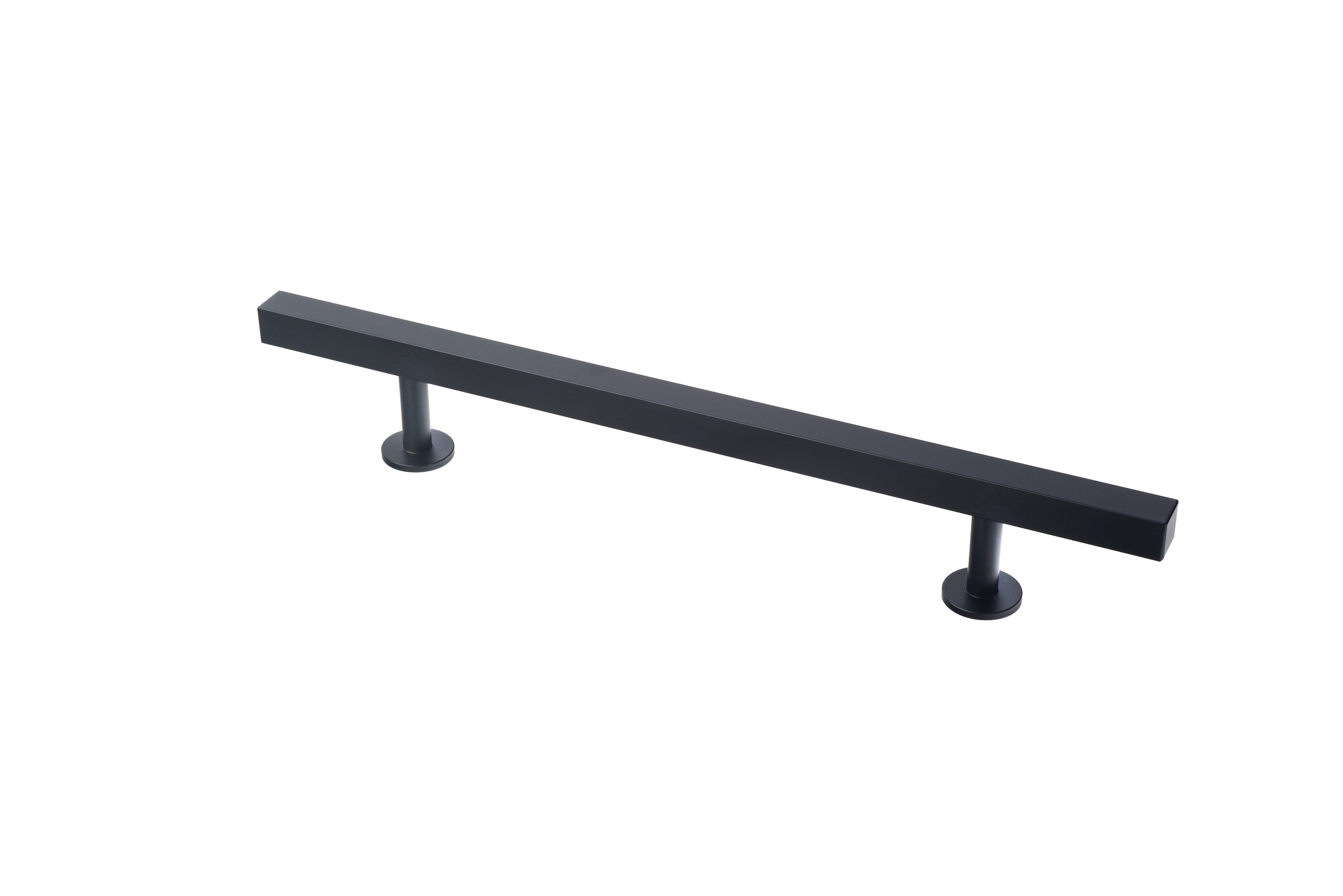 Square Bar Refrigerator Handle by Lew's Hardware - 9" - Matte Black - New York Hardware