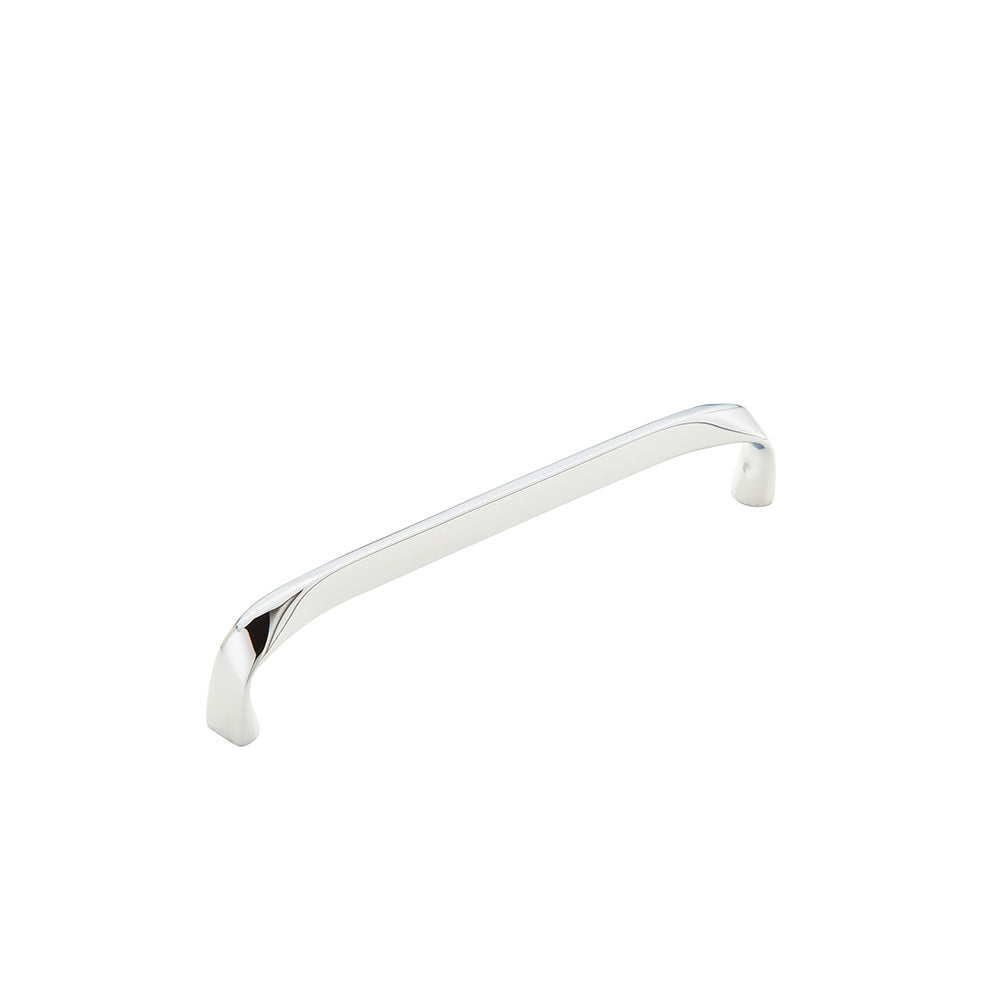 Italian Contemporary Rounded Pull by Schaub - Polished Chrome - New York Hardware