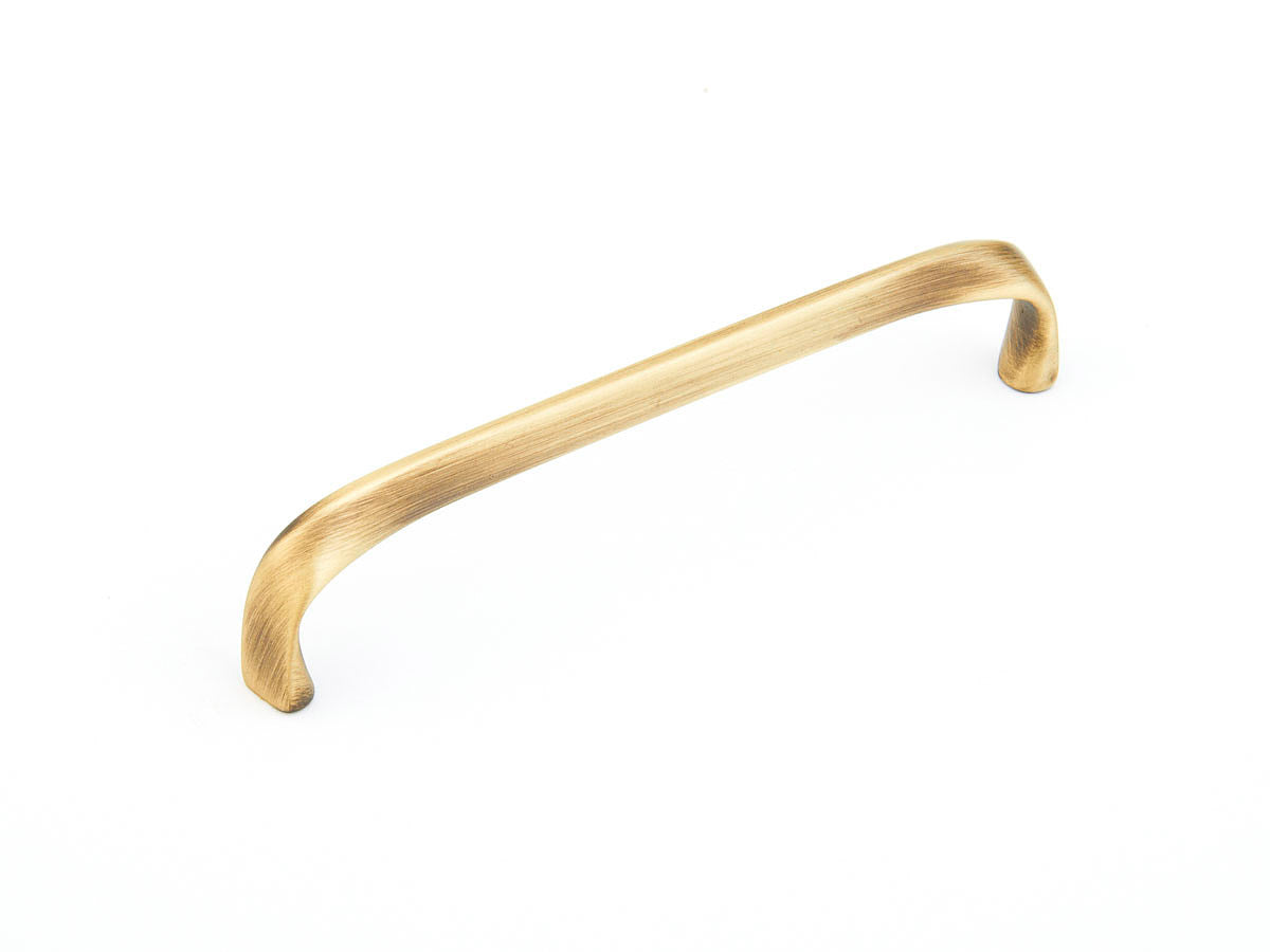 Italian Contemporary Rounded Pull by Schaub - Light Bronze  - New York Hardware