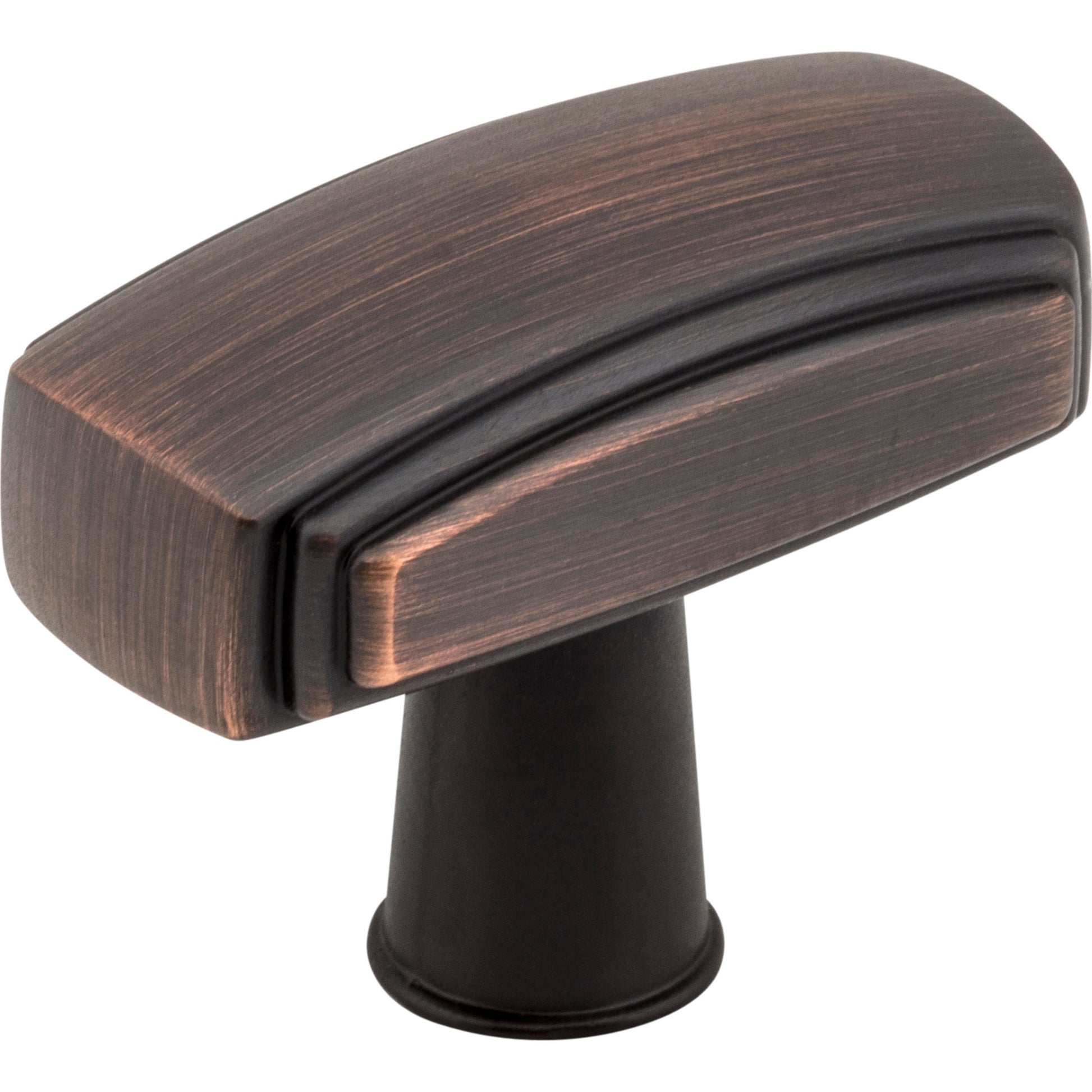 Rectangle Delgado Cabinet Knob by Jeffrey Alexander - Brushed Oil Rubbed Bronze