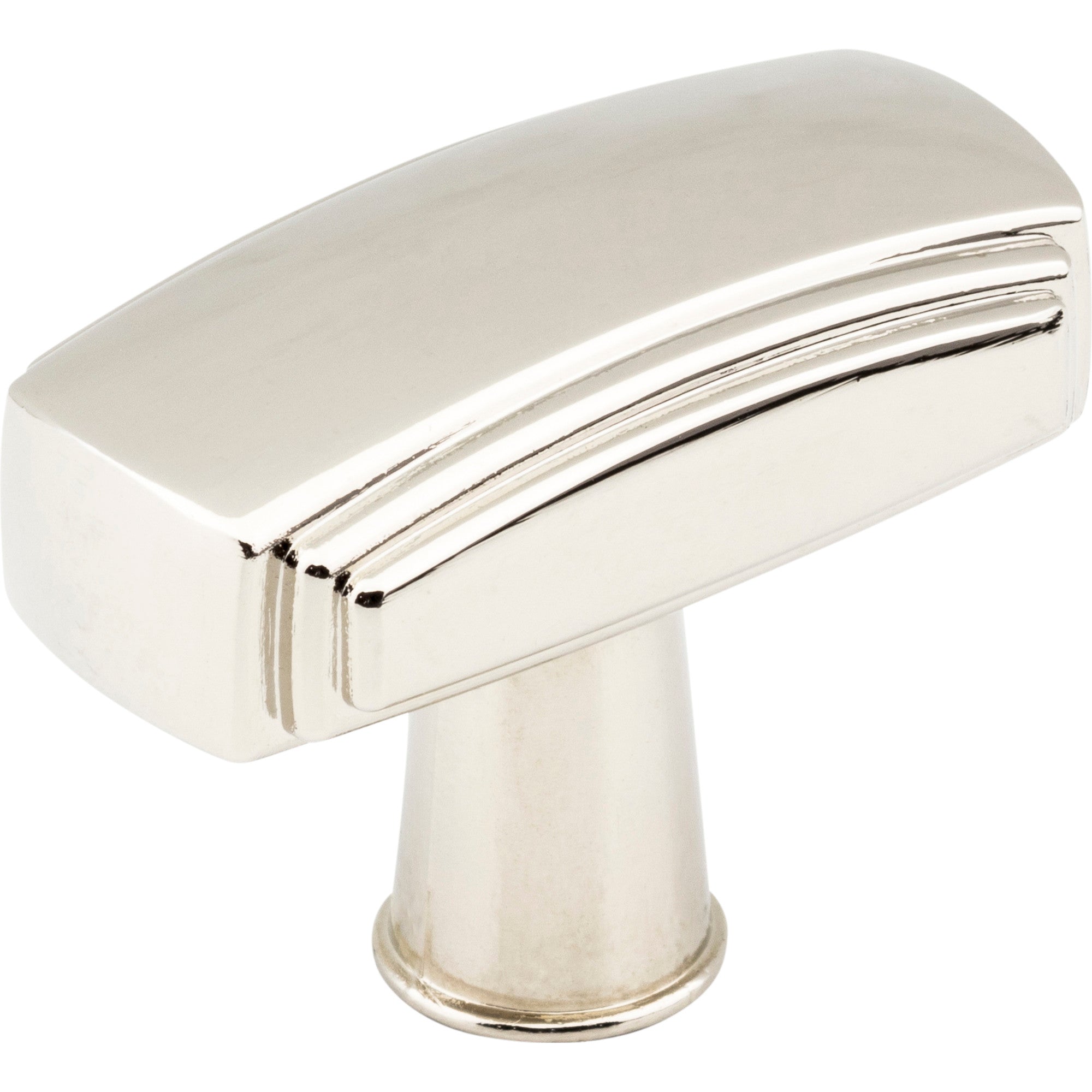 Rectangle Delgado Cabinet Knob by Jeffrey Alexander - Polished Nickel