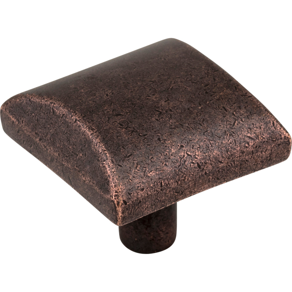 Square Glendale Cabinet Knob by Elements - Distressed Oil Rubbed Bronze