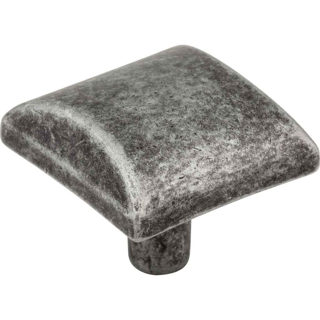 Square Glendale Cabinet Knob by Elements - Distressed Antique Silver