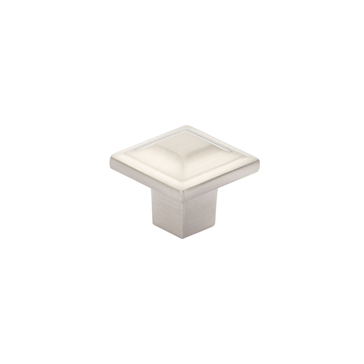 Menlo Park Square Knob by Schaub - Brushed Nickel - New York Hardware
