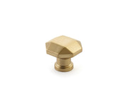 Menlo Park Facet Knob by Schaub - Signature Satin Brass - New York Hardware