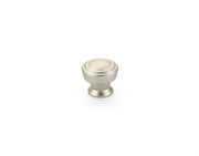 Menlo Park Round Ridged Knob by Schaub - Satin Nickel - New York Hardware