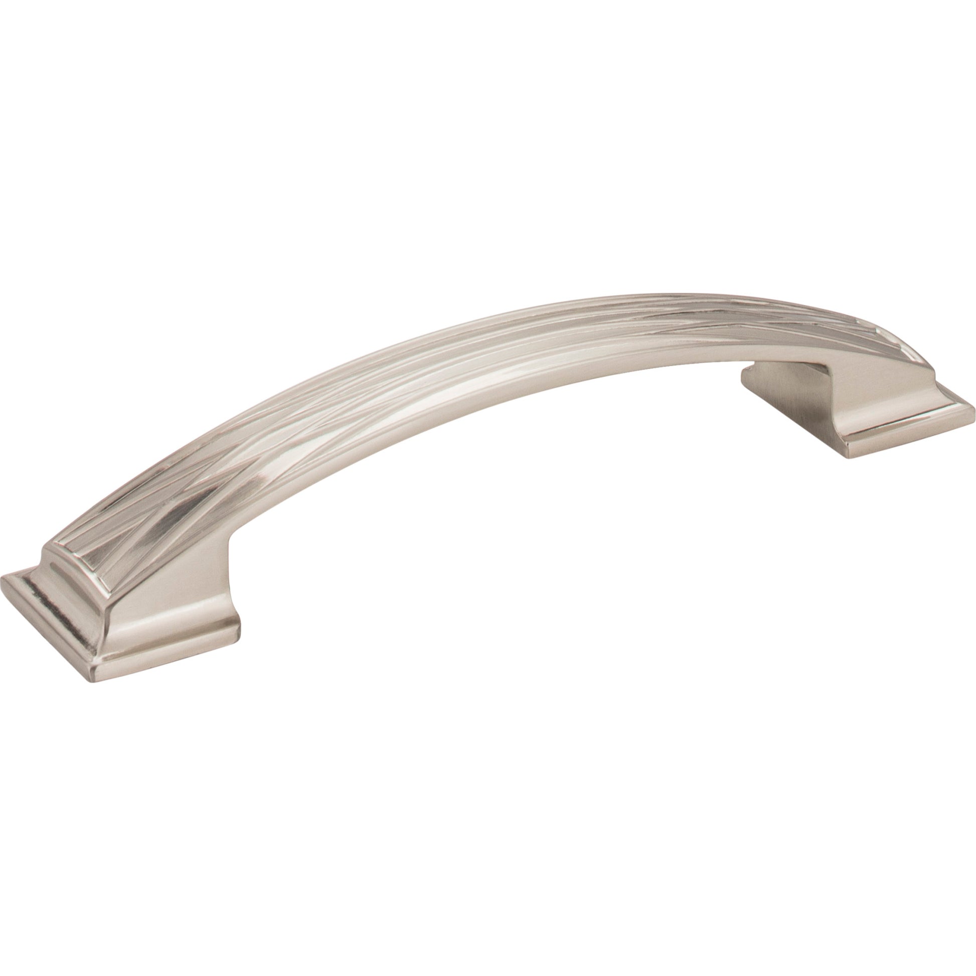 Square Geometric Pattern Aberdeen Cabinet Pull by Jeffrey Alexander - Satin Nickel