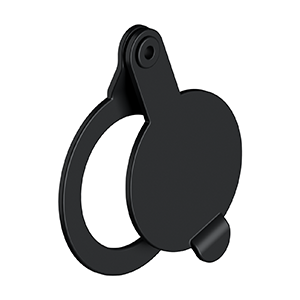 Door Viewer Cover by Deltana -  - Paint Black - New York Hardware