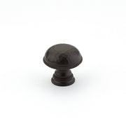 Atherton Hammered Knob w/ Knurled Edges by Schaub - Oil Rubbed Bronze - New York Hardware