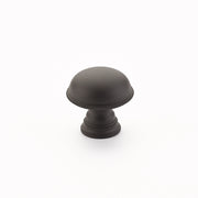Atherton Smooth Knob w/ Knurled Edges by Schaub - Oil Rubbed Bronze - New York Hardware