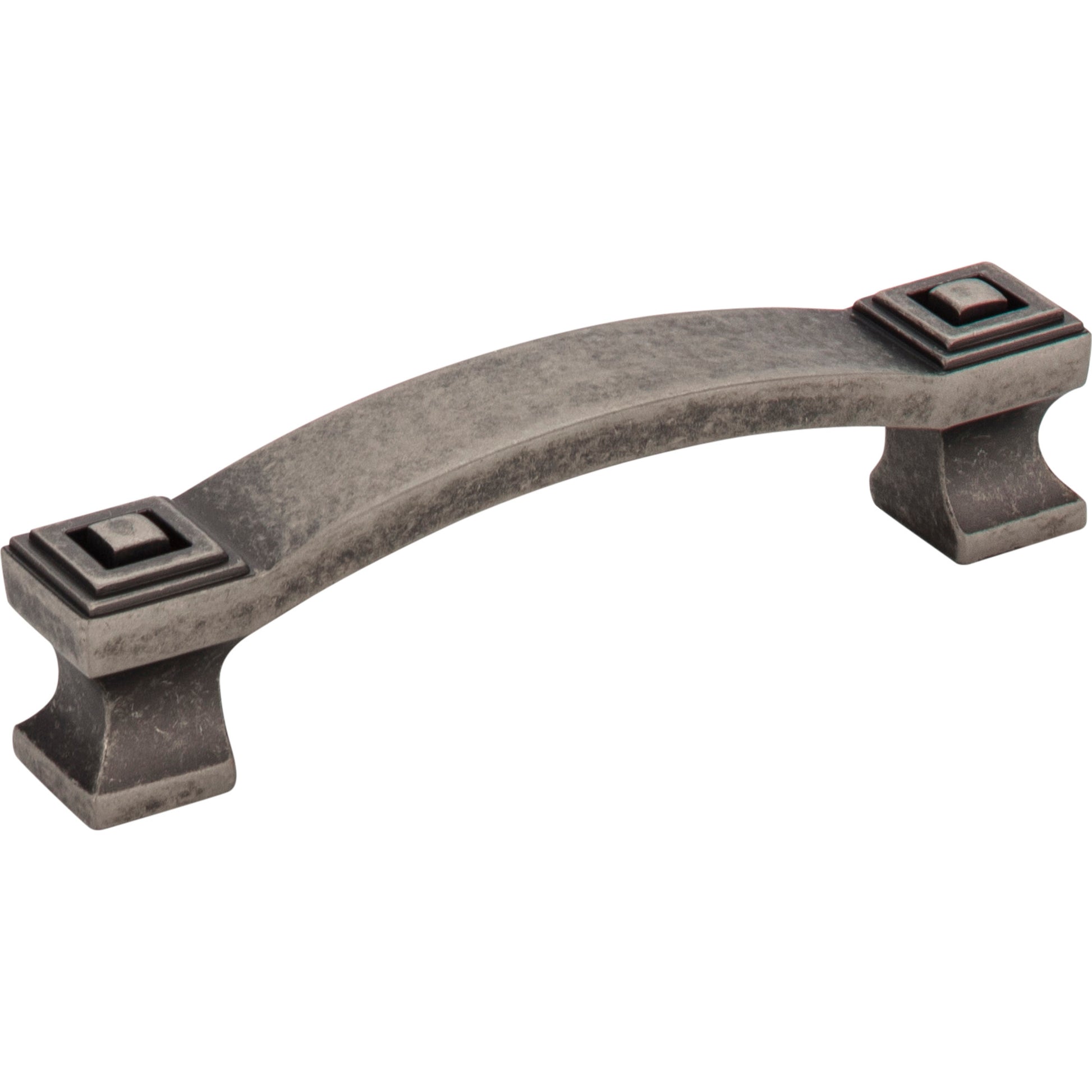 Square Delmar Cabinet Pull by Jeffrey Alexander - Distressed Pewter