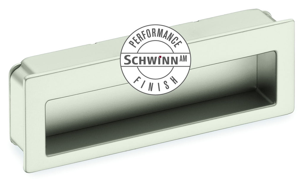 Open Recessed Pull by Schwinn - Satin Nickel AM Performance Finish - New York Hardware