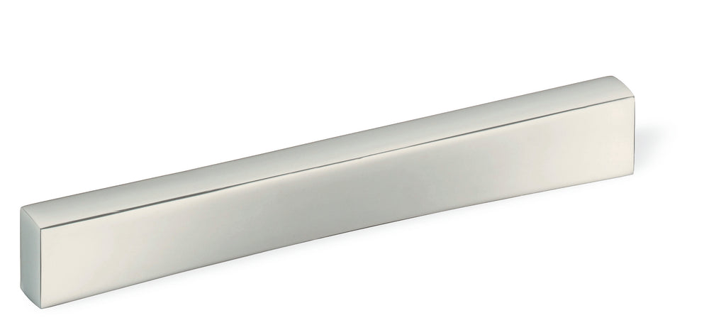 Rectangular Indent Solid Bar Pull by Schwinn - Satin Nickel - New York Hardware