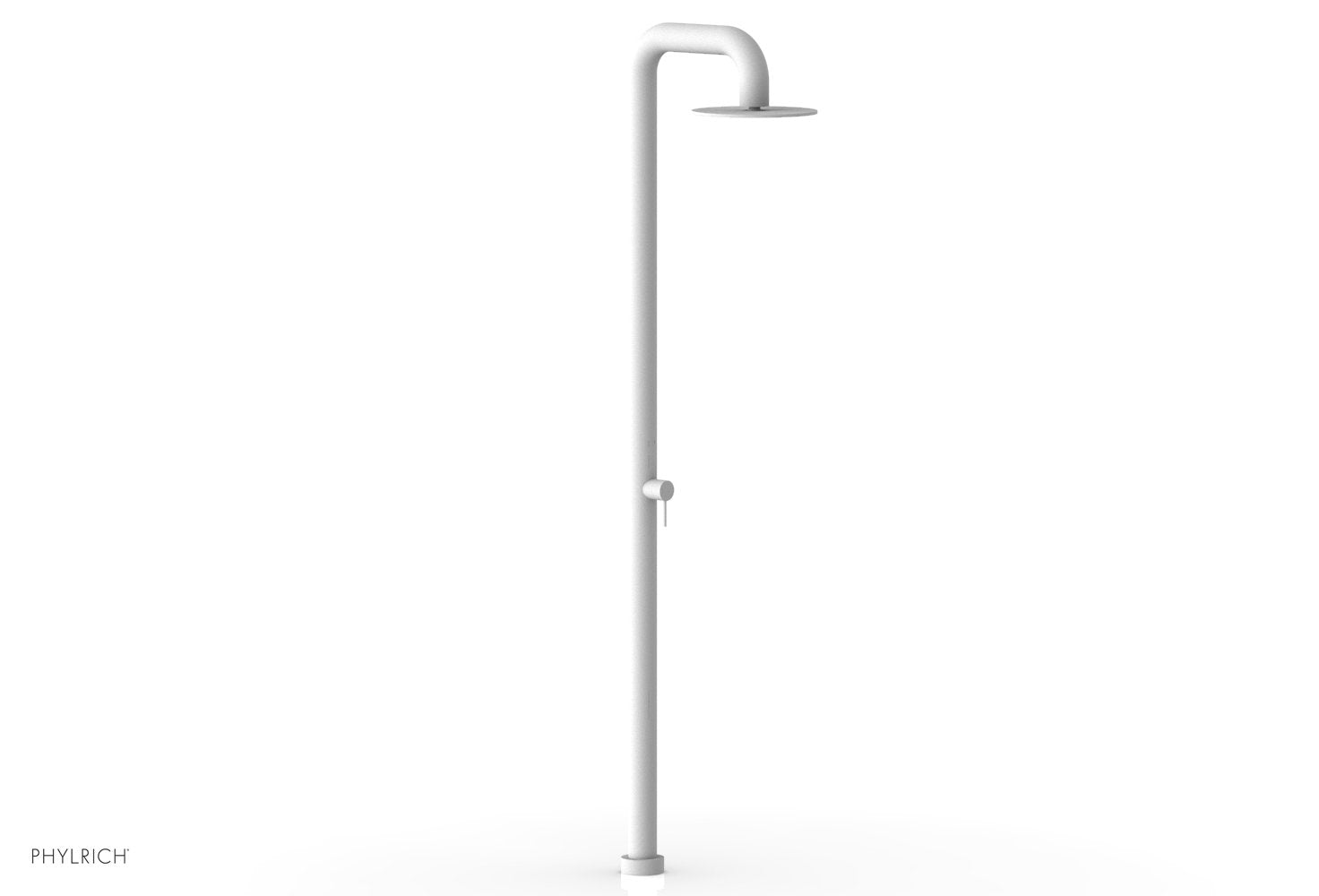 OUTDOOR SHOWER Pressure Balance Shower with 12" Rain Head by Phylrich - Matte Black