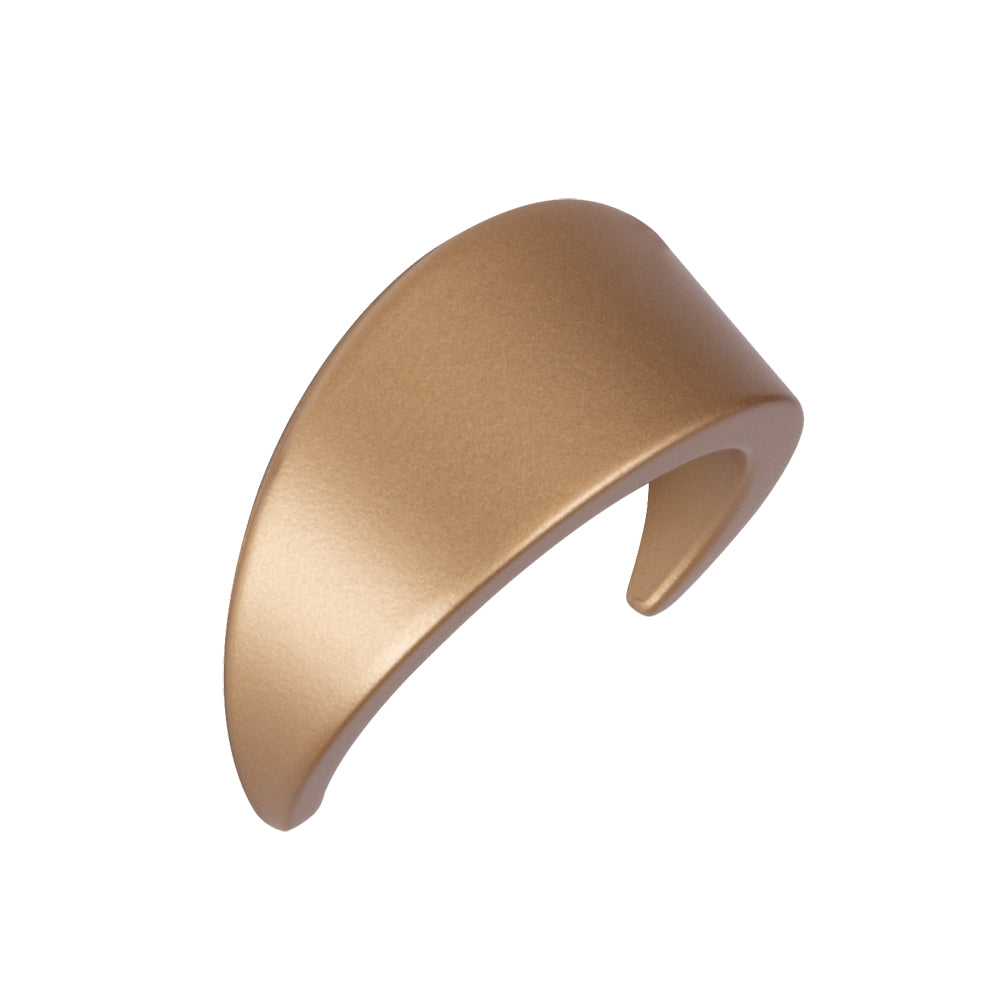 Circular Cupped Finger Pull by Schwinn - Matte Gold - New York Hardware