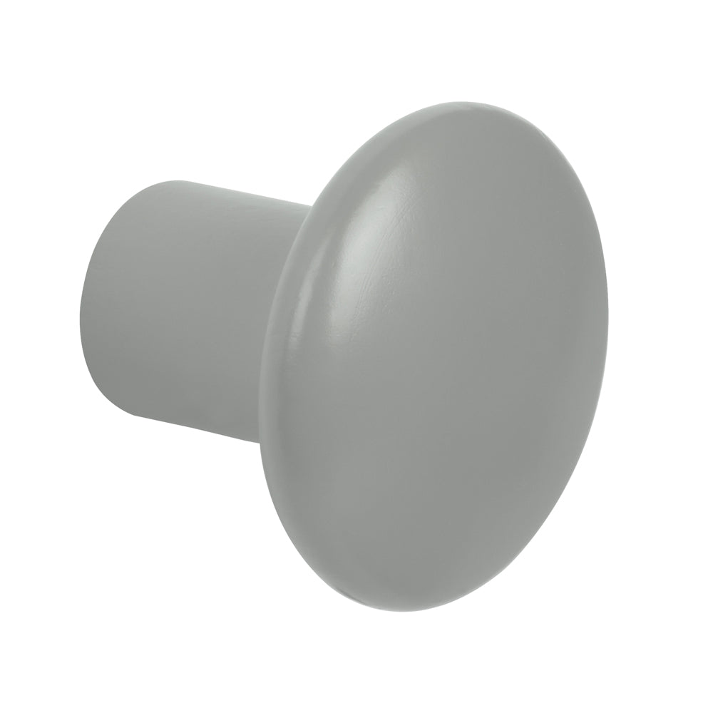 Tall Wooden Button Knob by Schwinn - Light Gray Pantone - New York Hardware