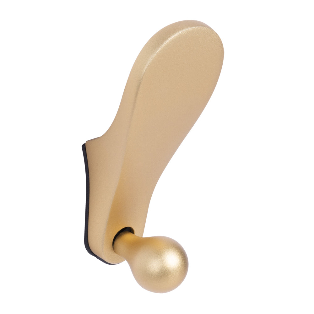 Ball and Paddle Hook by Schwinn - Matte Gold Anodized - New York Hardware