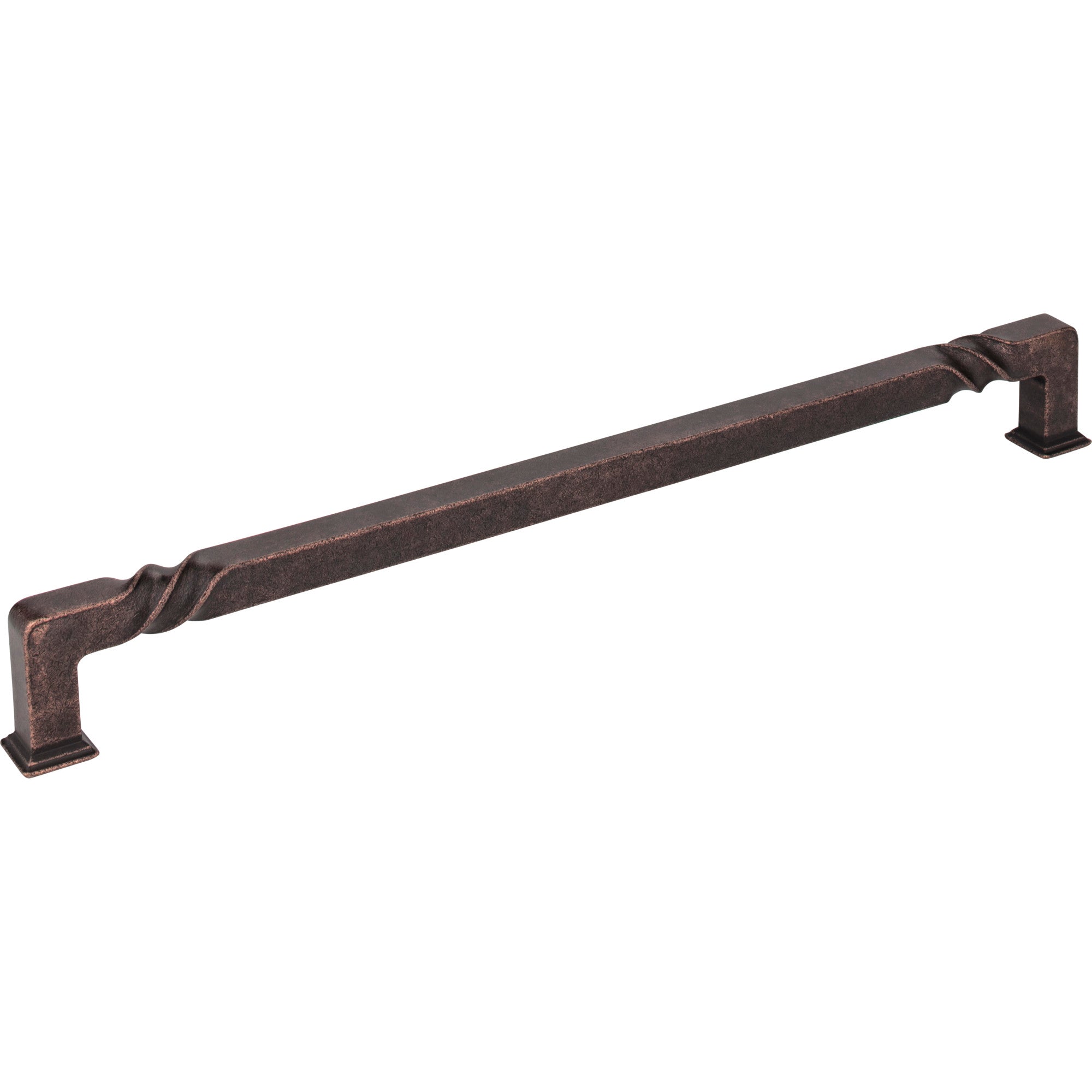 Rustic Twist Tahoe Appliance Handle by Jeffrey Alexander - Distressed Oil Rubbed Bronze