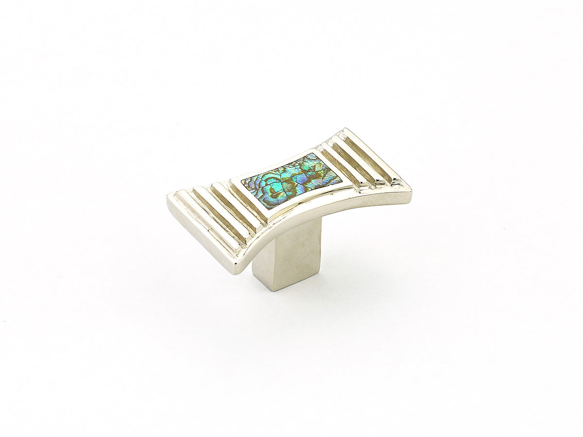 Cadence Knob by Schaub - Polished Nickel - Imperial Shell - New York Hardware