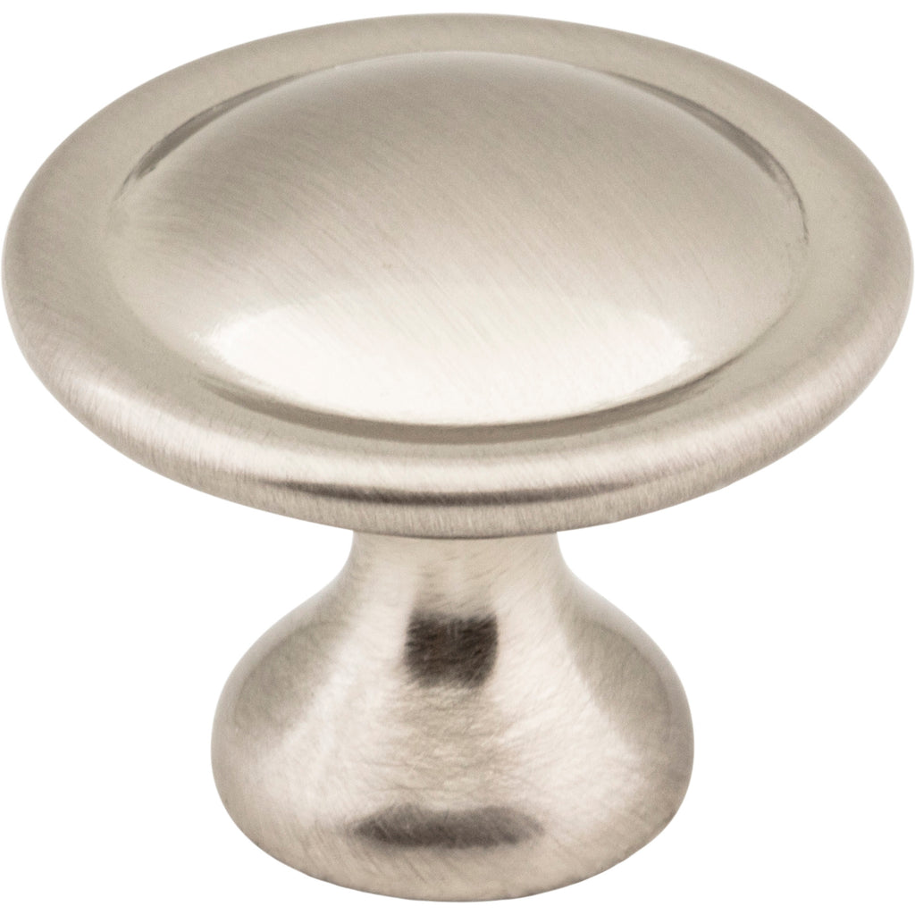 Button Watervale Cabinet Mushroom Knob by Elements - Satin Nickel