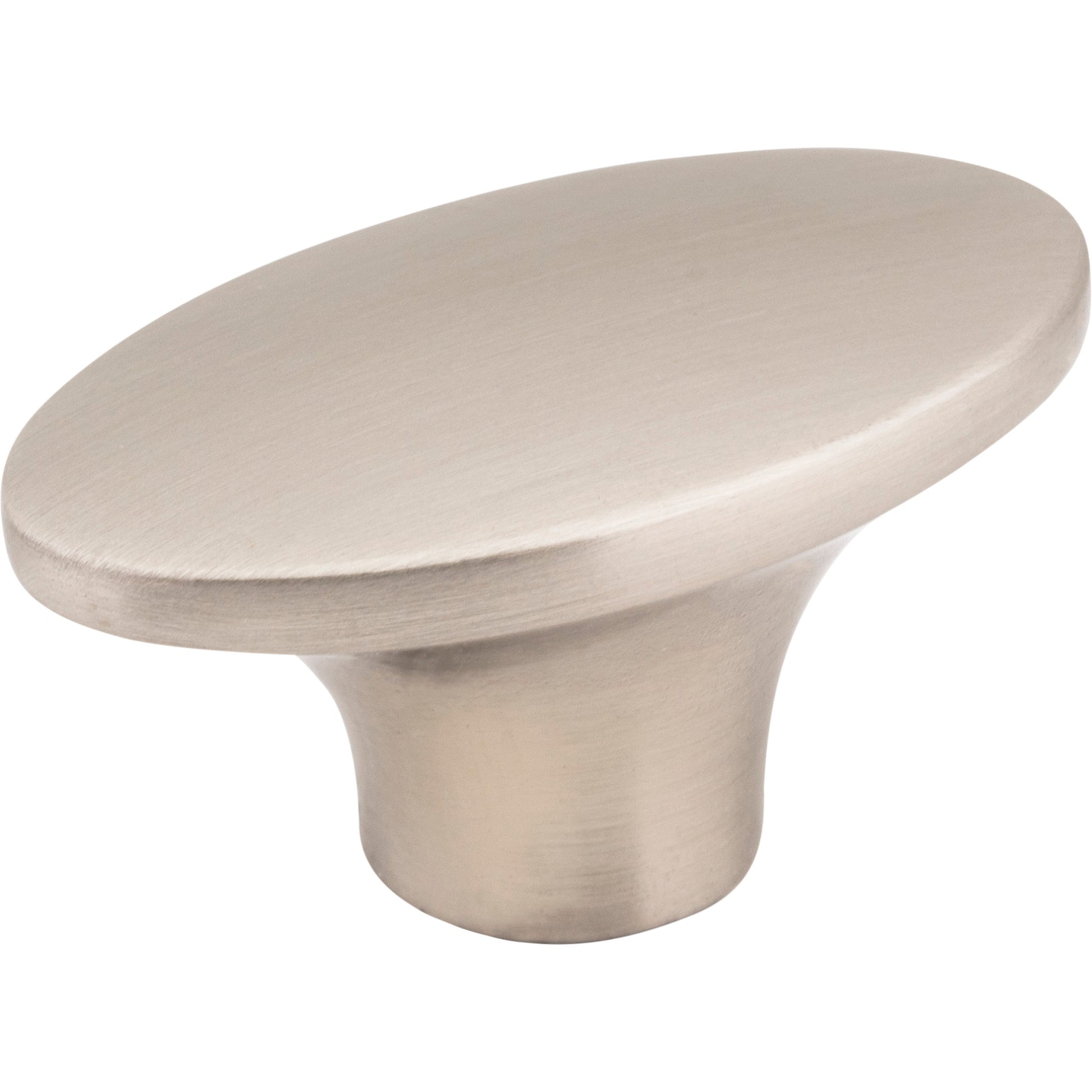 Oval Hudson Cabinet Knob by Jeffrey Alexander - Satin Nickel