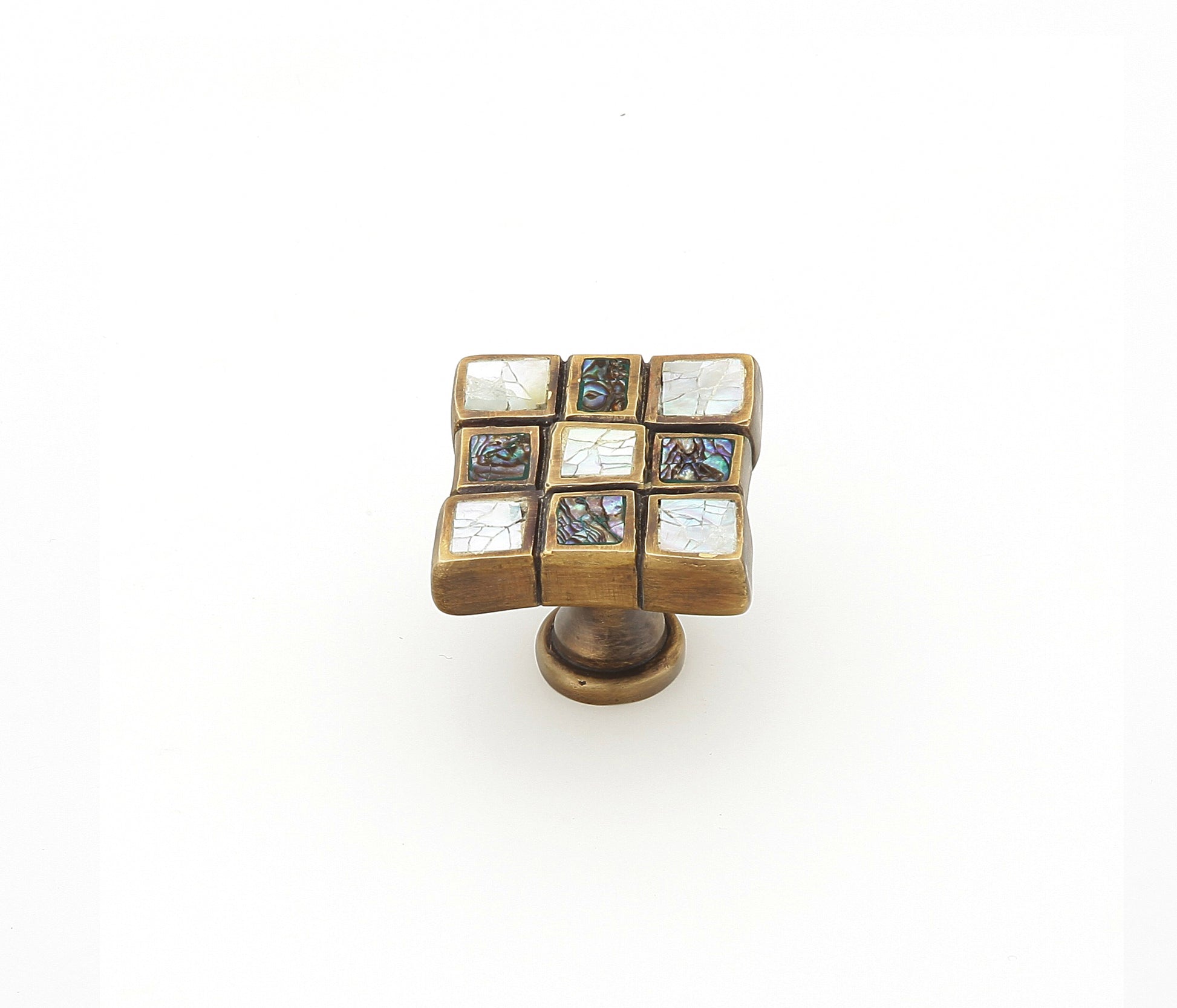 Avalon Bay Square Inlaid Knob by Schaub - New York Hardware, Inc