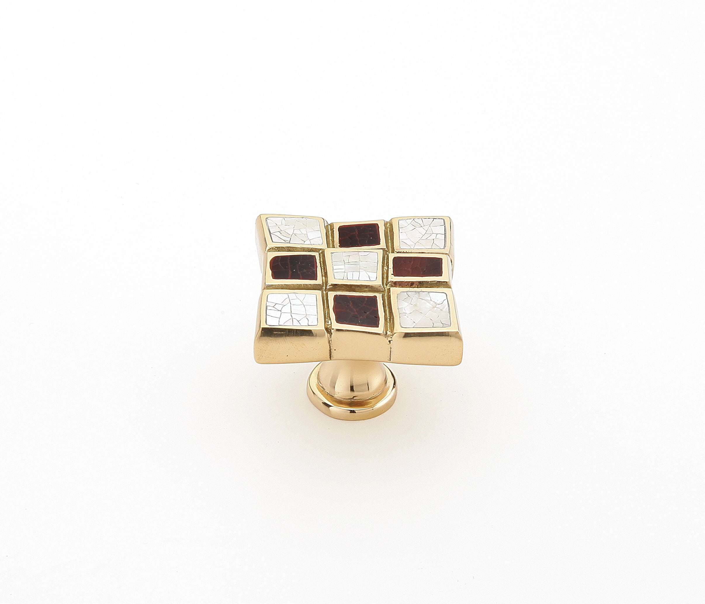 Avalon Bay Square Inlaid Knob by Schaub - New York Hardware, Inc