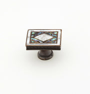 Avalon Bay Rectangular Inlaid Knob by Schaub - New York Hardware, Inc