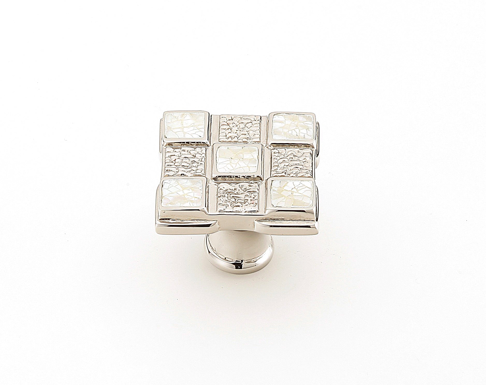 Avalon Bay Inlaid Square Knob by Schaub - New York Hardware, Inc