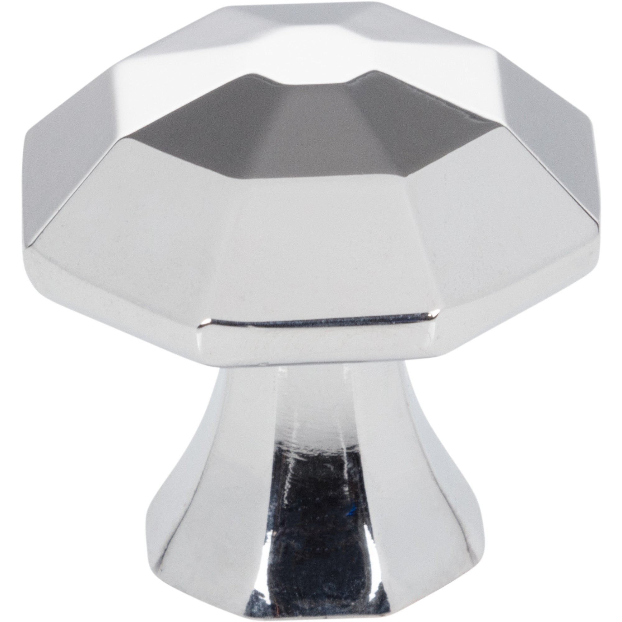 Octagonal Wheeler Cabinet Knob by Jeffrey Alexander - Polished Chrome