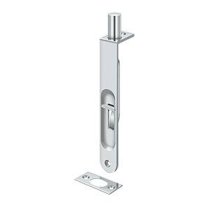 Round Flush Bolt HD by Deltana -  - Polished Chrome - New York Hardware