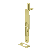 Round Flush Bolt HD by Deltana -  - Polished Brass - New York Hardware